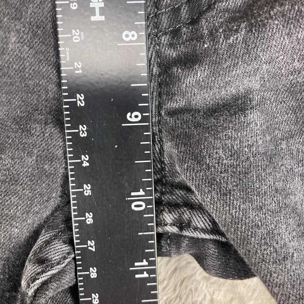 Levis 514 Straight‎ Fit Jeans Mens 34x29 (34x28) Faded Black Denim Pants